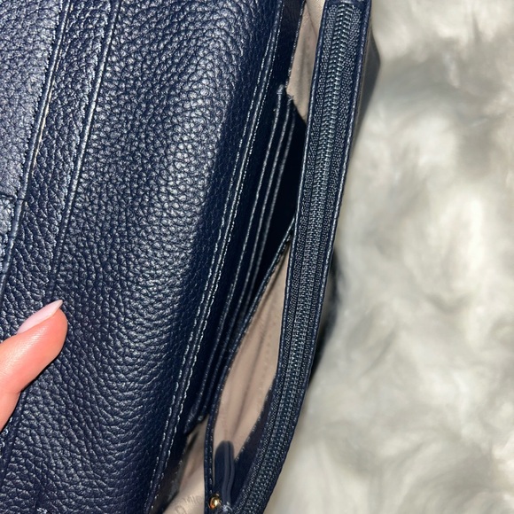 Michael Kors Navy Leather Crossbody Bag - Picture 5 of 5